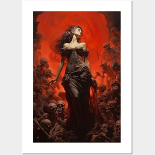 Goddess of Death in hell Posters and Art